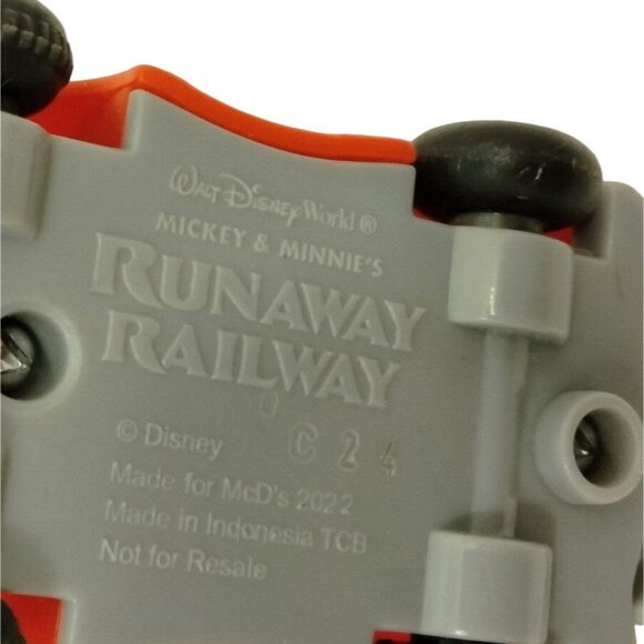 Walt Disney World Mickey Minnie Mouse Runaway Railway Toy Car McDonalds 2022 - Picture 7 of 7